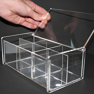 Lastre in Acrilico Trasparente Flessibile Tagliate al Laser, Fogli in Plexiglass per Scatole di Stoccaggio e Pubblicità - Product Image 4