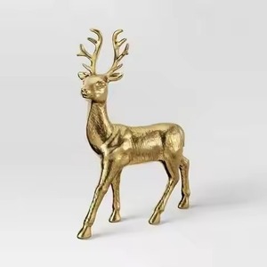 Elegante Figura Decorativa de Reno Navideño en Hierro Forjado para Interiores Modernos - Product Image 3