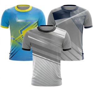 Camiseta Deportiva Sublimada para Hombre, Manga Corta, Patrón Geométrico, Secado Rápido, Tejido de Poliéster, Cuello Redondo, Corte Regular - Product Image 6