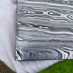 Handcrafted Damascus Steel <b>Ashtray</b> Unique Texture Metal <b>Ashtray</b> for Smokers Tabletop Decor Gift Use - Product Image 3