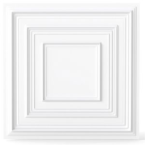 Confezione da 12 Pannelli per Controsoffitto in PVC 60x60 cm, Impermeabili, con Texture 3D, Design Cinese per Casa e Ufficio - Product Image 1