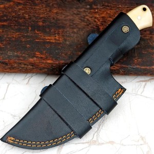 Custom Handmade ODM Industrial Grade Damascus Steel Straight Tracker <b>Knife</b> <b>Bone</b> <b>Handle</b> 10in Drop Point Camping Viking Art FH-169 - Product Image 6
