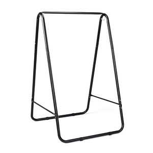 Outdoor Black <b>Hammock</b> Chair Stand 2 Hooks Max Load 600lbs Swing Stand Only Fits Most Hotel Hanging Chairs (Without <b>Hammock</b>) - Product Image 1