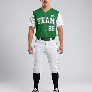 Uniforme de béisbol de estilo moderno para hombre, tela ligera y transpirable, ajuste cómodo, ropa de entrenamiento para deportes de equipo - Product Image 3