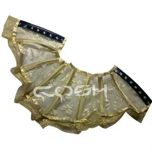 Collier corset en maille dorée tendance pour costume - Product Image 4