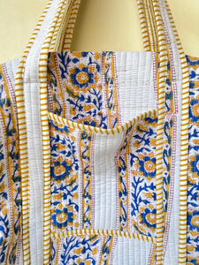 Sac fourre-tout matelassé vintage bohème léger de couleur unie, grande capacité, en coton, avec doublure en coton doux, vente en gros - Product Image 5