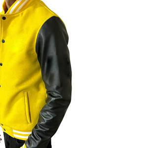 Achetez les vestes en laine pour hommes les plus vendues, vestes universitaires personnalisées avec logo, tailles plus grandes, tissu d'hiver, lettres Varsity pour étudiants - Product Image 6