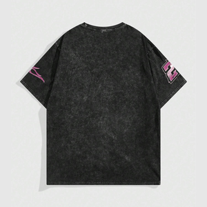 เสื้อยืดสตรีทแวร์ลายกราฟิก ผ้าฝ้ายนุ่ม คอกลม แขนสั้น ทรงโอเวอร์ไซส์ สวมใส่สบาย แฟชั่นทันสมัย - Product Image 2