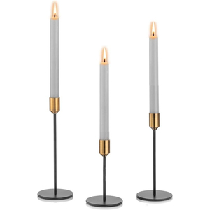 ชุดเชิงเทียนสแตนเลส 3 ชิ้น สำหรับตกแต่งโต๊ะงานแต่งงานที่บ้าน - Product Image 3