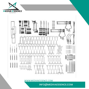 MEDIVA ESSENCE 197PCS Juego de Instrumentos Quirúrgicos Manuales para Laparotomía Abdominal, Acero Inoxidable Alemán, Antioxidante y Pasivado - Product Image 6