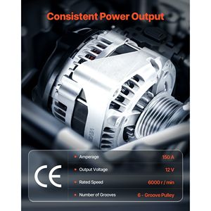 Chevy Express 2500 V6 4.3L V8 6.0L 18-19 GMC Alternateur de voiture pour les modèles 18-19 ans - Product Image 3