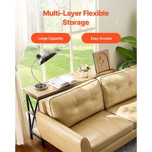 Mesa Consola de 3 Niveles de 55.1 Pulgadas, Mesa Larga para Entrada, Mesa Estrecha para Pasillo, Consola para Decoración del Hogar - Product Image 5