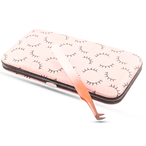 Wholesale Professional Stainless Steel Eyelash Extension Tweezers Magnetic <b>Case</b> Packing Brand Name Under Your Expert Series - Product Image 1