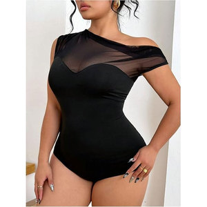 Traje de una Pieza para Mujer, Diseño Moderno y Elegante, Malla Transpirable de Alta Calidad, Textura Sólida y de Alta Gama - Product Image 3