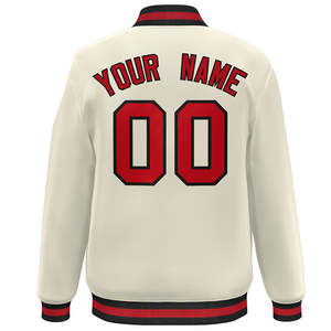 Nouvelle veste bomber pour homme, style Letterman, grande taille, avec grandes poches, lettres brodées, veste de baseball - Product Image 4