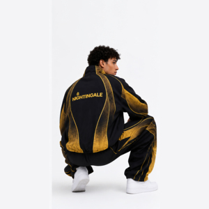 Conjunto Deportivo Informal Personalizado de Gran Tamaño, Chaqueta y Pantalones Deportivos para Hombre, Cortavientos Reflectante, Conjunto de Poliéster Impermeable - Product Image 5