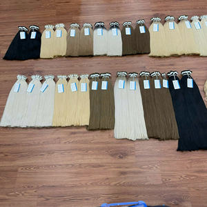 PRODUIT TOP!!! Coloré en vrac ondulé vierge extension de cheveux humains texture droite pleine 30 couleur prêt à expédier cheveux vietnamiens - Product Image 2