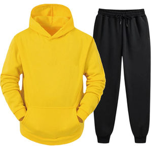 Conjunto de Sudadera con Capucha y Pantalones Largos para Hombre, Diseño Sólido Informal, Secado Rápido, Transpirable, Múltiples Tallas y Colores, Servicio OEM de Invierno - Product Image 2