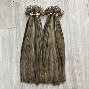 Extensions de cheveux à bandes adhésives couleur piano, haute qualité, cheveux humains vierges vietnamiens, couleur naturelle, en stock, vente en gros - Product Image 5