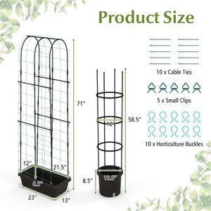 2 PCS Planter Pot for Fencing Trellis & Gates - Product Image 1