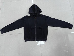 Sudadera con Capucha Personalizada de Alta Calidad, Estilo Urbano, con Cierre, Lavado Ácido, Decoloración al Sol, Bolsillos Desgastados - Product Image 3