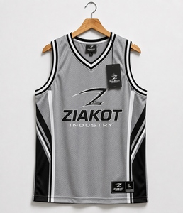 Wholesale Direct Ziakot Industry Custom <b>Graffiti</b> Pattern Green-Gold 3D Geometric Authentic Basketball Jersey - Product Image 2