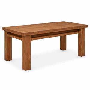 Table à manger contemporaine belge en teck massif pour 10 personnes avec rails encastrés |   Meubles Artisanaux Haut de Gamme pour Hôtels et Écoles - Product Image 3