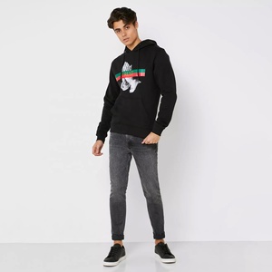 Sudadera con Capucha Gráfica de Forro Polar Grueso con Estampado de Manos en Oración y Letras, Unisex, Venta al por Mayor - Product Image 6
