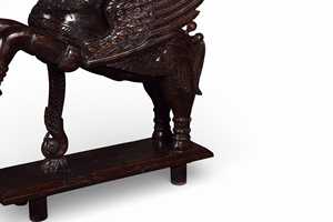 คอลเลกชันงานฝีมือที่ดีที่สุด ประติมากรรมสัตว์ทำมือ วาดด้วยมือ ไม้เนื้อแข็ง เป็นมิตรกับสิ่งแวดล้อม ทนทาน ศิลปะโบราณจากเทือกเขาหิมาลัย รัฐราชสถาน สำหรับตกแต่งบ้าน - Product Image 4