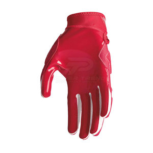 Guantes de Fútbol Americano de Cuero Premium, Antideslizantes, de Dedo Completo, con Absorción de Humedad, Diseño Transpirable, para Entrenamiento y Competición - Product Image 4
