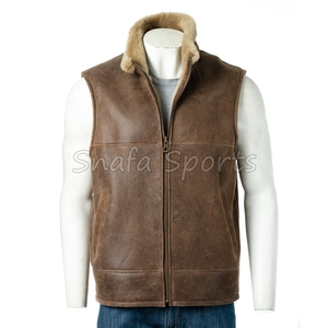 เสื้อกั๊กหนังสำหรับนักขี่จักรยานสำหรับผู้ชายเสื้อกั๊กหนังสำหรับผู้ชายแบบสั่งทำไซส์ - Product Image 2