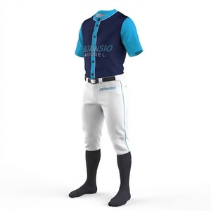 Combinaisons de sport professionnelles personnalisées pour le baseball et le softball avec pantalons longs respirants et à séchage rapide - Product Image 5