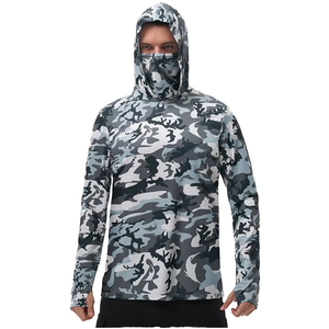 Camisa de Pesca y Senderismo Unisex UPF 50+ de Manga Larga, Impermeable, Transpirable, con Máscara, Protección UV y Capucha con Cubre Cuello - Product Image 1