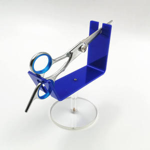 IKZARSA CIK-132 Professional Barber Scissors Holder-Durable <b>Metal</b> & Plastic Salon Organizer Stand <b>for</b> Stylists - Product Image 1