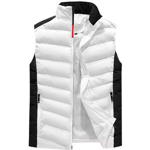 Chaleco Acolchado de Invierno para Hombre, con Cuello Alto, Impermeable, con Cierre y Dos Bolsillos, Logotipo Personalizado Bordado, Sin Mangas - Product Image 2