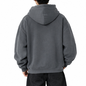 Sweat à capuche zippé décontracté pour homme en coton respirant, veste à capuche imprimée personnalisée, streetwear quotidien, fournisseur de vêtements en gros sur mesure - Product Image 3