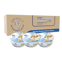 Vietnamese Instant Fish Rice Porridge Bowl 120g Ready to Eat OEM Private Label 12 Months Shelf Life