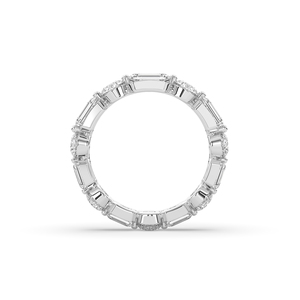 Luxury 3.77 Carat <b>Emerald</b> Round Cut Lab Created Diamond <b>Ring</b> 925 <b>Silver</b> Gold Unique Design Lightweight Wedding Jewelry Gift - Product Image 3