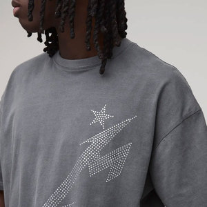 Nouveauté DENEZE SPORTS Vêtements pour hommes et femmes T-shirts décontractés avec strass 100% coton Taille personnalisée Design HIGH STREET - Product Image 6