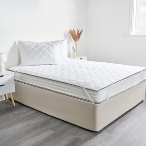 High Performance 4 Corner Elastic Mattress Protector Smooth Knitted Quilted Surface 400TC Waterproof Barrier Secure Elastic Fit - Product Image 1