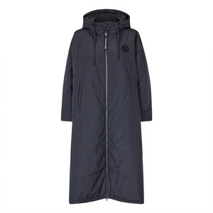 Women Winter Vintage Waterproof Nylon <b>Lightweight</b> Hooded <b>Long</b> Raincoat Casual <b>Coat</b> Wholesale Price - Product Image 1