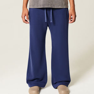 Pantalon Baggy Homme en Velours Côtelé Surdimensionné, Texture Douce, Style Urbain, Jambe Large, Rétro, Décontracté, avec Poches, pour l'Entraînement - Product Image 2