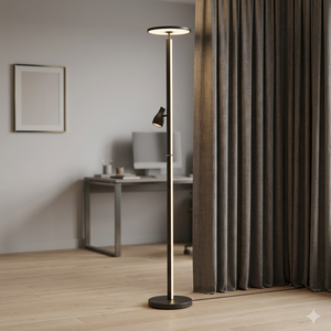 Lampe sur pied dimmable Mère et Fils avec abat-jour en métal, LED E27, lumière de lecture blanc chaud, haute luminosité, pour salon - Product Image 6