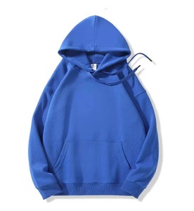 เสื้อฮู้ดผู้ชายทรงปกติ สีพื้น ผ้าฝ้ายถัก 100% สวมใส่สบายๆ สำหรับฤดูใบไม้ร่วง ออกแบบเองได้ สีและโลโก้ตามสั่ง คุณภาพสูง - Product Image 3