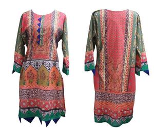 Plus Size Women Indian Kurti Pakistani <b>Kurta</b> Cotton <b>Dress</b> Digital Print Tunic - Product Image 4