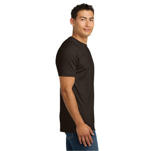 Producción en Masa de Camisetas Color Chocolate Oscuro de Algodón Peinado Anillado 100% Airlume para Prendas de Nivel Superior, Pedido al por Mayor - Product Image 3