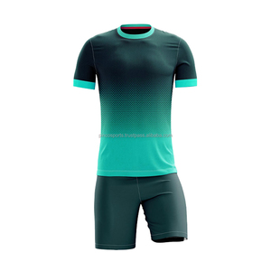 Uniforme Deportivo de Fútbol Sublimado Estampado, Ligero, de Secado Rápido, 100% Poliéster, para Entrenamiento al Aire Libre - Product Image 1