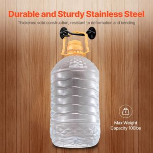 Set di 2 Ganci a Occhio in Acciaio Inox con Chiusura a Scatto per Porte di Fienili, Serratura con Viti di Montaggio - Product Image 3