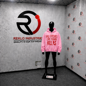 Pink Oversized <b>Zip</b> <b>Up</b> <b>Hoodie</b> Red <b>Graphic</b> Print Unisex Streetwear Fashion Full Zipper Hooded Sweatshirt For Men Women Casual Wear - Product Image 3