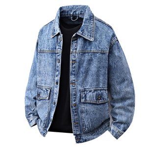 High Quality Casual Men Denim Jacket Plain Dyed Export Grade Clothing Made In Pakistan - Product Image 4
